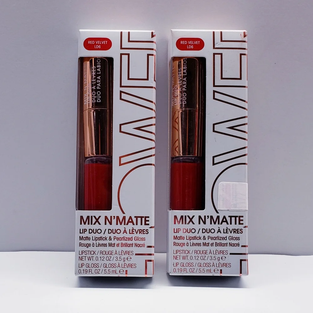 Flower Beauty Mix N’ Matte Lip Duo/Full Coverage Matte Lipstick,RED VELVET LD6